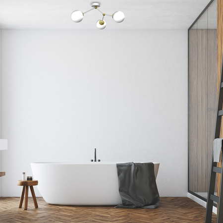 Lampa Sufitowa JOY Biała Złota 3xE14 Milagro