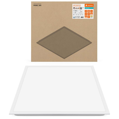 Panel LED Oprawa Biurowa Lampa Sufitowa 35W 3850lm 3000K - 4000K CCT Natynkowa Podtynkowa Biały 60x60cm UGR19 Compact Ledvance