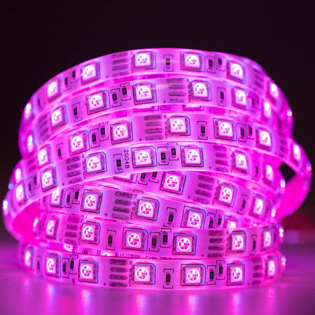 Taśma LED Pasek 12V 72W 300LED 5050 RGB IP65 10mm 5m