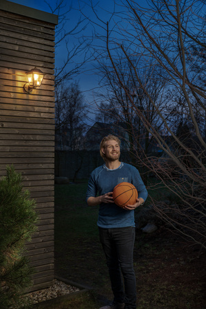 Kinkiet Ogrodowy Lampa Elewacyjna Zewnętrzna Latarnia E27 Czarny Złoty IP44 Endura Osram