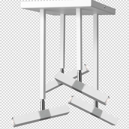Lampa Sufitowa CASTRO Biała Chrom 4xG9 Milagro