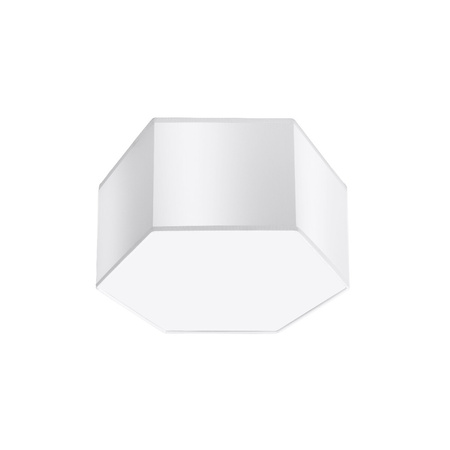 Lampa Sufitowa Oprawa Natynkowa 2x E27 Plafon Wielokątny Biała Nowoczesna Sunde Sollux