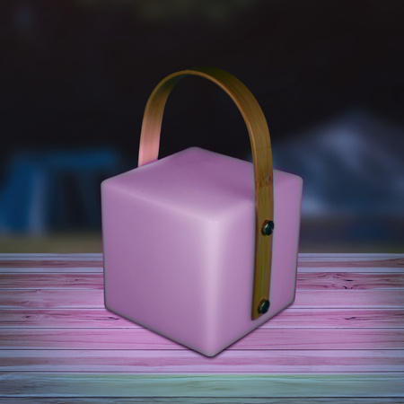 Lampa Kempingowa LED Przenośna 0.5W 3000K RGBW Biała IP44 Majorka Sanico Goldlux