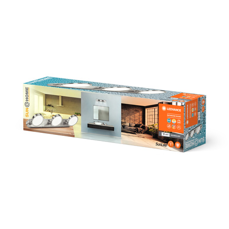 Kinkiet LED Lampa Sufitowa Ścienna Łazienkowa 20W 700lm CCT 45 cm IP44 Ściemnialna Srebrny SMART+ WiFi Sun@Home Ledvance