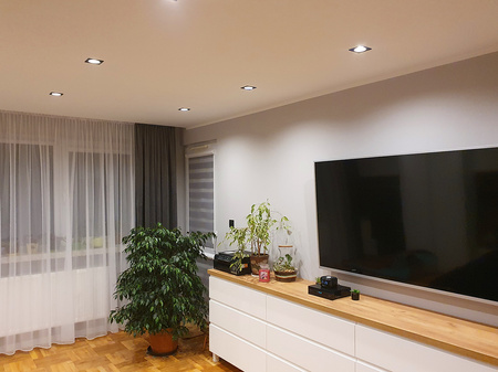 Oprawa HALOGENOWA CLARO Podtynkowa Stała KWADRAT Czarna GU10