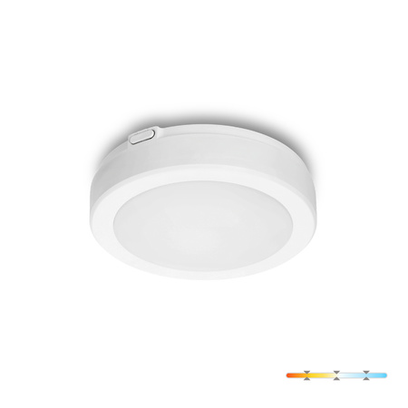 Plafon LED Łazienkowy Sufitowy Natynkowy 12W 1260lm 4000K 120° Biały IP65 Nairos Kobi