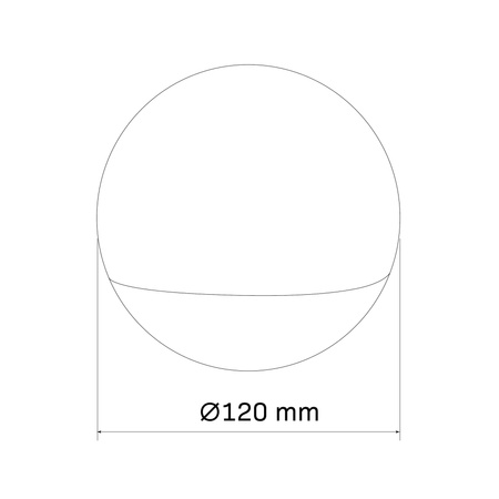 Lampa Ogrodowa Stołowa Naziemna LED KULA CANDY 12cm Wielokolorowa RGB