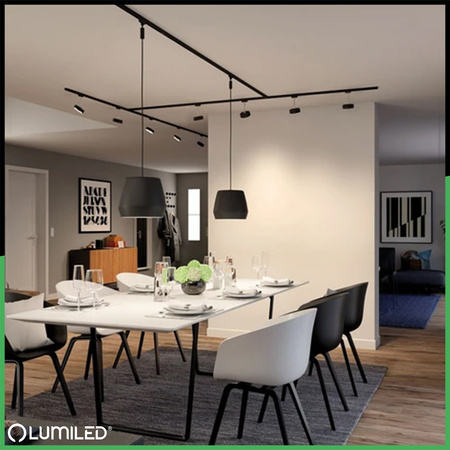 Łącznik Potrójny TRÓJNIK Czarny do Listew Szynowych Jednofazowych Szynoprzewodów LUMILED