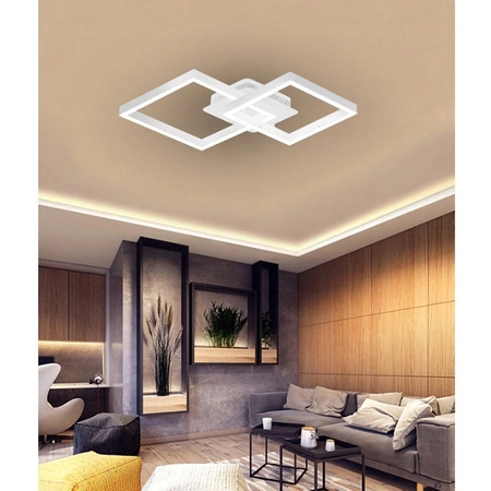 Lampa Sufitowa Żyrandol LED 70W CCT GALAXIS HERKULES Biały + Pilot Sterujący