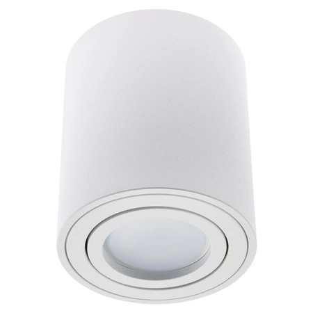 Oprawa Natynkowa Halogenowa Spot Tuba Ruchoma GU10 Okrągła Biała 84mm