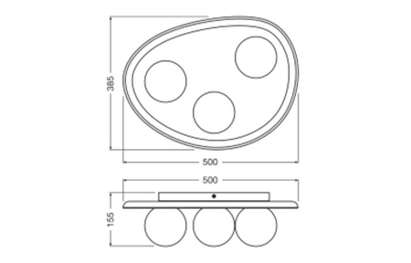 Lampa Sufitowa Dekoracyjna G9 Punktowa Szary Decor Ledvance
