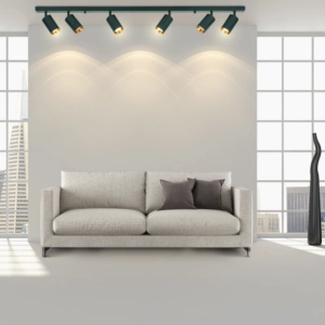 Lampa Listwa Oprawa Sufitowo-Ścienna LED 6 x GU10 MARIBEL Czarny GOLDLUX (Polux)