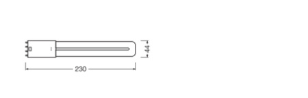 Świetlówka LED Jednostronna 2G11 8W = 18W 900lm 3000K Ciepła 140° DULUX LED L HF & AC Osram