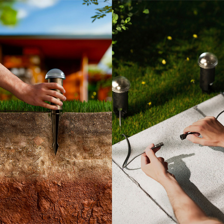 3x Lampa Ogrodowa Zewnętrzna SŁUPEK 30cm LED 1.5W 180lm 2700K Edwina Philips