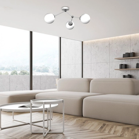 Lampa Sufitowa JOY Biała 3xE14 Milagro