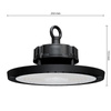 Lampa LED Przemysłowa High Bay 150W 22500lm 5000 Zimna 90° Ściemnialna Czarny IP65 Masterled