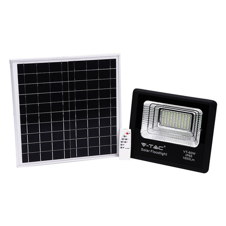 Naświetlacz LED 20W 4000K IP65 + Panel Solarny Z pilotem VT-60W V-TAC