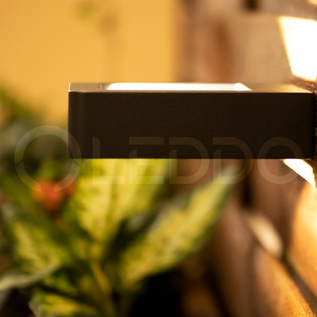 Lampa ogrodowa oprawa ELEWACYJNA KINKIET LED 6W Malta czarna