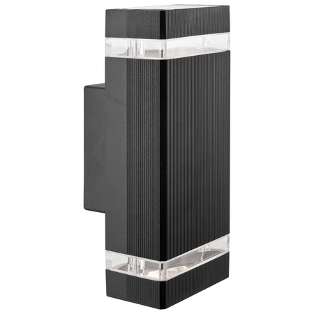 Kinkiet ogrodowy elewacyjny góra dół Gilbert 2xGU10 Y218 Ip44 GOLDLUX (Polux) czarny