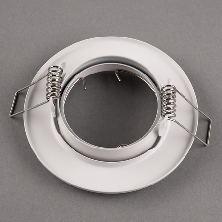 Oprawa HALOGENOWA Podtynkowa Ruchoma Okrągła AURELI Biała Blacha MR16 GU10