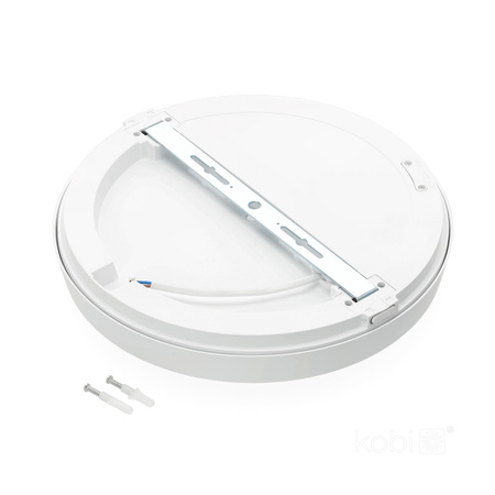 Plafon LED Łazienkowy Sufitowy Natynkowy 18W 1890lm 4000K 120° Biały IP65 Nairos Kobi