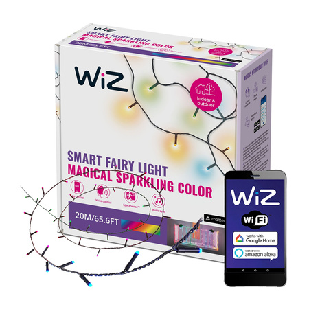 Łańcuch Świetlny Lampki Choinkowe 20m FAIRY 2700-5000K + RGB SMART WiFi WiZ 