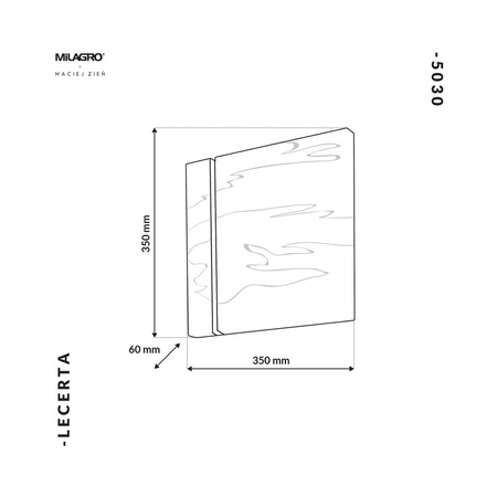 Lampa Ścienna Kinkiet LECERTA 1,2W LED Milagro