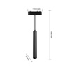 Lampa LED Wisząca do Szynoprzewodu Magnetycznego 7W 700lm 4000K Neutralna CRI90 36° 48V Czarny Luxo Masterled
