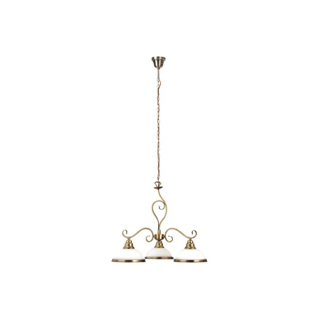 Lampa Sufitowa Wisząca Żyrandol 3x E27 Brązowy Klasyczny Elisett 2753 Rabalux