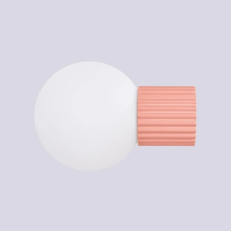 Kinkiet Łazienkowy Lampa Ścienna G9 Okrągła Pomarańczowa Nowoczesna Matowa IP44 Halo Sollux