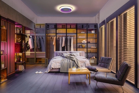 Plafon LED Natynkowy 32W SMART+ WiFi RGB Ściemnialny 50cm Okrągły Biały Orbis Claria LEDVANCE