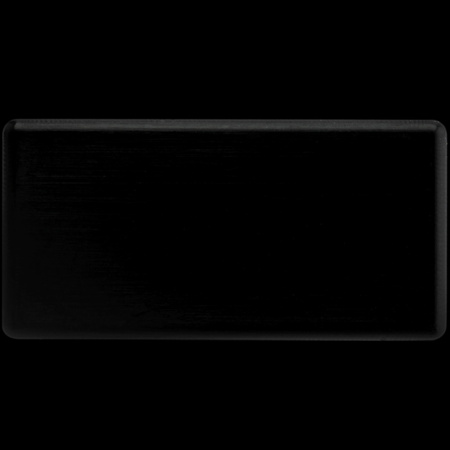 Zaślepka do profilu natynkowego MINI nawierzchniowego nakładanego CZARNA PEŁNA tworzywo sztuczne