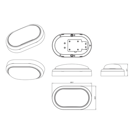 Lampa Zewnętrzna Kanałowa LED 15W 1400lm 4000K IP65 Hermetyczna Biała Projetline Philips