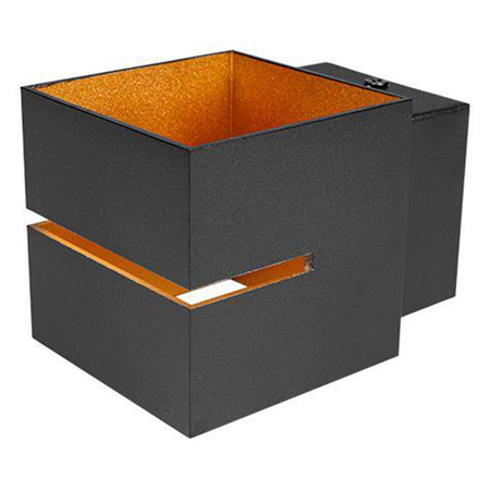 Kinkiet Ścienny Lampa Natynkowa G9 Czarny Złoty Costa Masterled