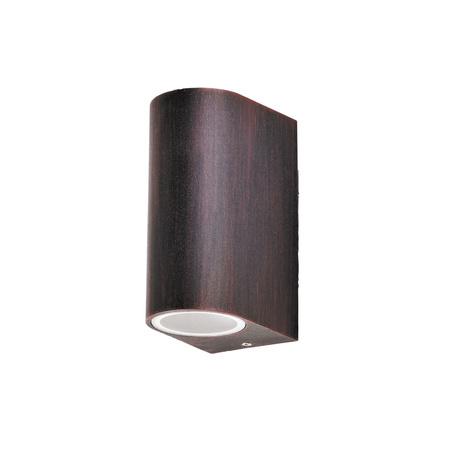 Lampa Ogrodowa Zewnętrzna Kinkiet Elewacyjny LED 2x GU10 IP44 Brązowy Nowoczesny Chile Rabalux