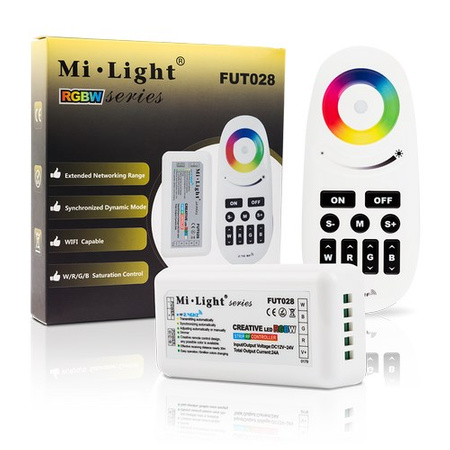 Sterownik do Taśm LED RGB+W ODBIORNIK + Pilot RF Wi-Fi Mi-Light - FUT028