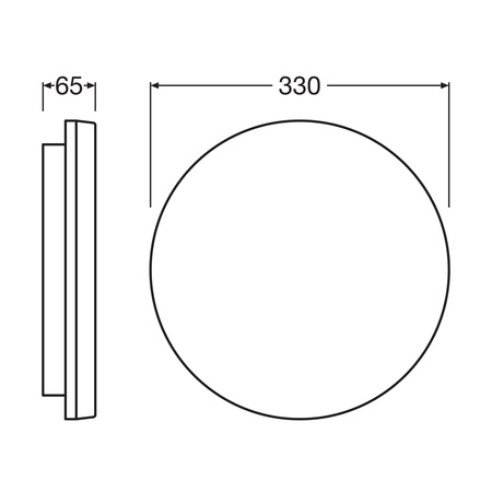 Plafon LED Lampa Sufitowa 46010W 2660lm 3000K - 4000K CCT z Czujnikiem Ruchu Zmierzchu Natynkowa Biały 33cm Surface Ledvance