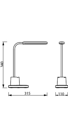 Lampka Biurkowa LED 7W 200lm 3000-5700K CCT USB Biała Ściemnialna Dotykowa Bucket Philips