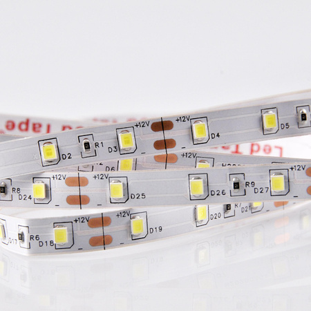 Taśma LED Pasek 12V 10W 300LED 2835 Zimna 8mm 5m
