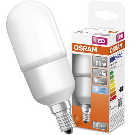 Żarówka LED E14 T25 8W = 60W 806lm 4000K Neutralna OSRAM Stick