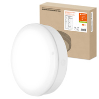 Lampa Zewnętrzna Sufitowa i Ścienna Kinkiet Elewacyjny LED 10W 800lm 4000K IP65 Biały z Czujnikiem Ruchu i Zmierzchu Surface Bulkhead Ledvance