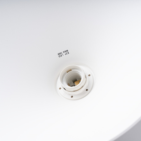 Lampa Sufitowa Wisząca Zwis E27 Geometryczna Biała Skandynawska Zuma Sollux