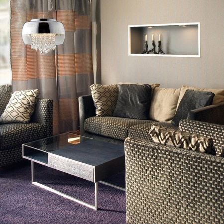 Lampa wisząca LUNA 3x E14 Metal i szkło IP20 Milagro Kryształki Styl glamour