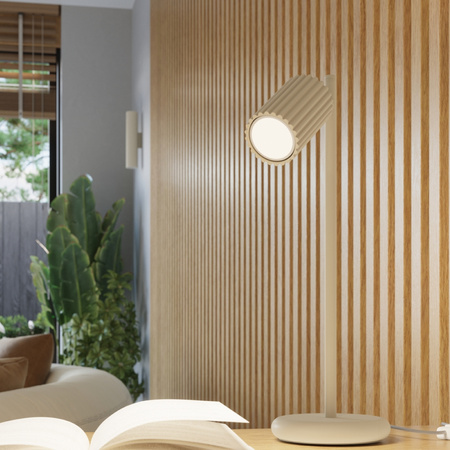 Lampa Ścienna Kinkiet Reflektor Tuba Spot 2x GU10 Beżowa Karbon Deep Space SL.1653 Sollux