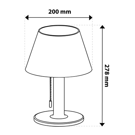 Lampa Ogrodowa LED Solarna Stołowa VIOLA 4000K IP44 Nowoczesna Zewnętrzna