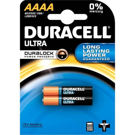 Baterie Alkaliczne Duracell ULTRA AAAA E96 LR8D425 1.5V Blister 2szt
