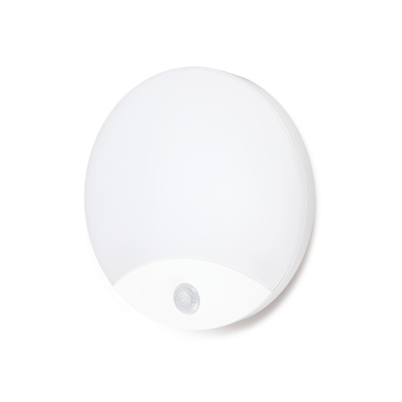 Lampa Natynkowa Plafon LED Kinkiet z Czujnikiem Ruchu i Zmierzchu 10W Barwa Neutralna 4000K IP44 ORBIS Kobi