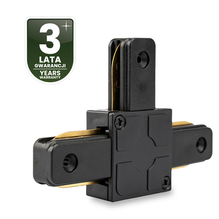 Łącznik Potrójny TRÓJNIK Czarny do Listew Szynowych Jednofazowych Szynoprzewodów LUMILED