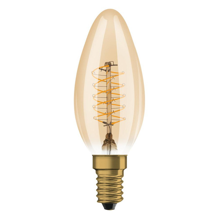 Żarówka LED Dekoracyjna B35 Świeczka E14 3.4W = 25W 250lm 2200K Ciepła 320° Filament Ściemnialna Vintage 1906 Osram