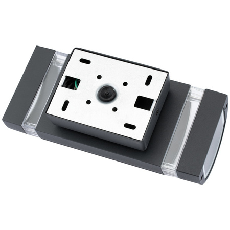 Kinkiet ogrodowy elewacyjny podwójny HANA Okrągła LED 2x GU10 Aluminium czarna IP54